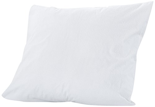 SWEET NIGHT Simon Mattress Terry Cloth Pillow Protector, Waterproof and Breathable, Terry Towelling, White, 65 x 65 cm