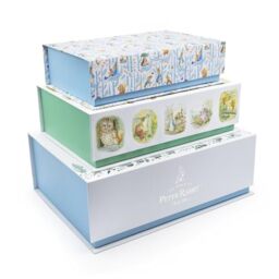 Peter Rabbit & Friends Set of 3 Nesting Storage Boxes - Premium Decorative Keepsake Boxes with Magnetic Closures - Children???s Toy, Book & Treasure Storage