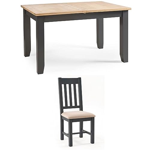 Julian Bowen Set of Bordeaux Dining Table and 6 Bordeaux Chairs