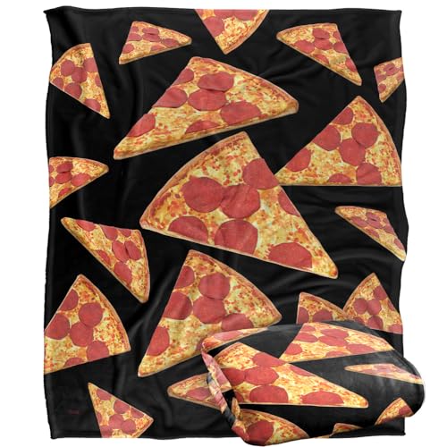 Jq Licensing - James Piazza Pizza Pattern Silky Touch Super Soft Throw Blanket 152 X 127 Cm