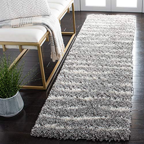 SAFAVIEH Contemporary Rug for Living Room, Dining Room, Bedroom - Trends Collection, Medium Stack, Beige and Ivory, 160 x 229 cm
