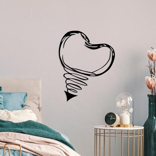 Stylish Black Decorative Metal Wall Accessory, 55 x 70 cm, 100% Metal, 1.5 mm Thick, Lightweight & Easy to Hang, Perfect for Modern Decor
