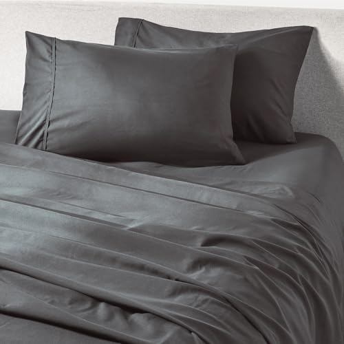 PeachSkinSheets Cooling Bed Sheets for Hot Sleepers - Ultra-Soft Breathable Peachskin Performance Fabric???, Moisture-Wicking, Deep Pocket Sheet Set, Oeko-TEX??, (Full Size, Graphite Gray)