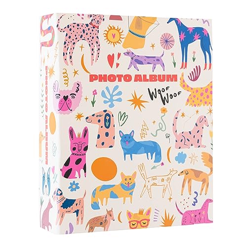 Grupo Erik Large Photo Album - Cute Dogs - Slip In Photo Albums 304 Pockets, 13x20 cm, Memory Book - Family Gifts Under 15 Pounds, Gifts For Dog Lovers