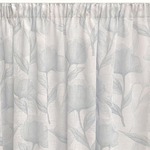 Alexandra House Living Sofia Turquoise Curtain 140 x 270 x 1 cm Translucent
