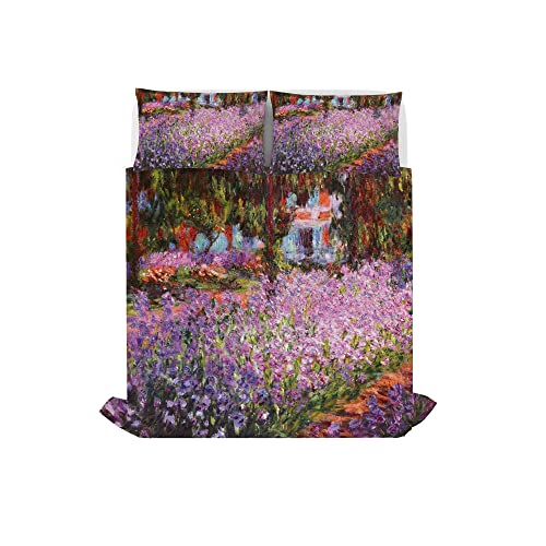 Sogni d'autore Bed linen set (flat sheet 255x300cm + 2 pillowcases 52x82cm with internal flap), SD55