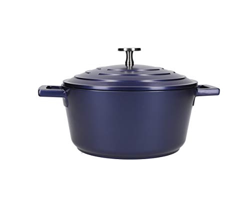 MasterClass Cast Aluminium Casserole Dish, Blue, 20cm/2.5Litre, Gift Boxed - Supplied in a decorative gift box ??? perfect for retail presentation or gifting, with robust commercial catering suitability.