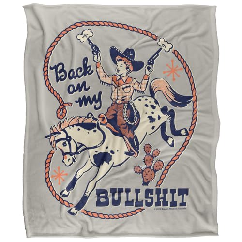 Steven Rhodes Back On My Bullshit Silky Touch Super Soft Throw Blanket 152 X 127 Cm