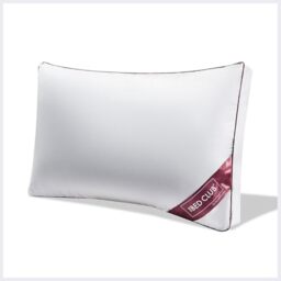GC GAVENO CAVAILIA Microfiber Box Pillow - 8cm Deep Soft & Supportive Bed Pillows - Breathable Microfiber Filling, Comfortable Savile Sleeping Pillow for Home and Hotel Use - (70x45 cm), White