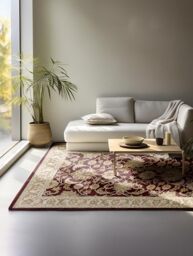 Nouristan Oriental Rug - Runner Oriental Classic Oriental Living Room Rug Densely Woven with Border Flat Weave for Living Room, Bedroom, Dining Room, Hallway - Red, 80 x 120 cm