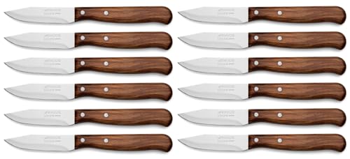 ARCOS Latina Paring Knife Stainless Steel Nitrum 65 mm Box 12 Pieces - 12 pieces. Pakkawood handle. Series Latina. Colour brown.