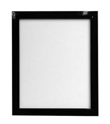 FRAMES BY POST 0.75 Inch Matt Black Picture Photo Frame 9 x 7 Inch Plastic Glass