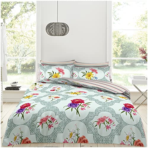 GC GAVENO CAVAILIA King Size Duvet Cover Sets With Fitted Sheet - Polycotton Complete Bedding Set With Pillow Cases