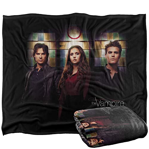 VAMPIRE DIARIES Stained Windows Officially Licensed Silky Touch Super Soft Throw Blanket 152 x 127 cm