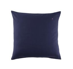 Tommy Hilfiger - Navy Blue 57 Thread Count Brushed Cotton 100% Cotton Plain Soft Warm Pillowcase 65 x 65 cm