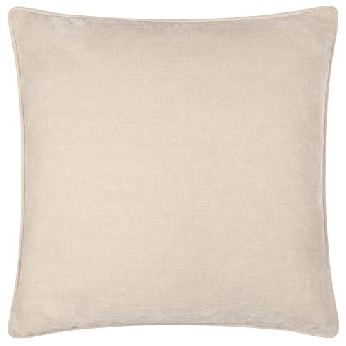 Yard Heavy Chenille Feather Filled Cushion (Linen, 50 x 50 cm)