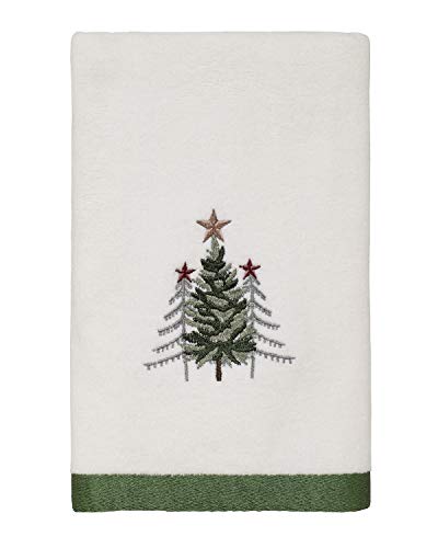 Avanti Linens Trees Collection, Cotton, White, Hand Towel