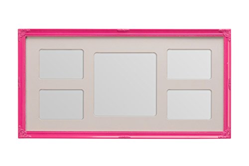 Premier Housewares Multi-Photo Frame for 5 Photos, Pink