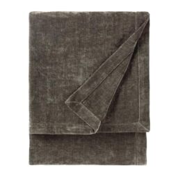 Yard Heavy Chenille Throw (Charcoal, 130 x 180 cm)