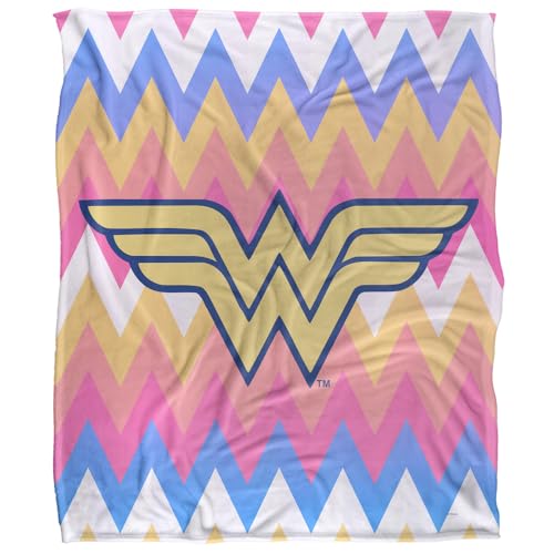 Wonder Woman Multi-Color Silky Touch Super Soft Throw Blanket 152 X 127 Cm