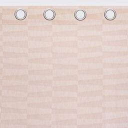 Sancarlos Bricks Polyester Curtain, Pink, 140 x 270 cm