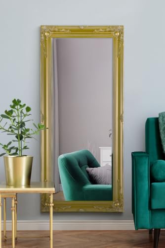 MirrorOutlet Large Full Length Classic Ornate Styled Gold Mirror 5Ft7 X 2Ft7 (170cm X 79cm)