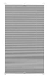 Gardinia EASYFIX Pleated Blind with 2 Operating Rails Slate 45 x 130, Fabric 100% Polyester