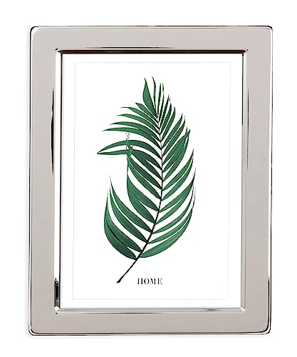 Inov8 Framing Tarnish Resistant Silver Plated Picture Frame - Narrow Edge Design for 10x8 Inch(25x20cm) Photo