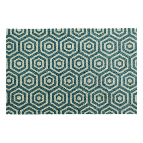JVL Mega Door Mat 50 x 75 cm, Geo Hex