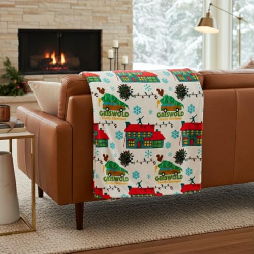 Franco Collectibles National Lampoon's Christmas Vacation Movie Holiday Bedding Super Soft Micro Raschel Throw, 50 in x 70 in, (100% Officially Licensed Product)