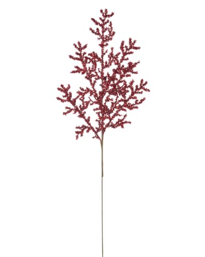 WeRChristmas Red Beaded Crystal Christmas Tree Spray, 76cm Decorative Pick