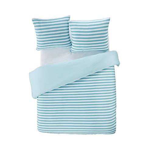 Papillon Humphrey Duvet Cover Blue, Jersey 100% cotton, 200 x 200/220 cm