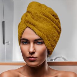 Soleil d'ocre, Cotton Bath Towel 24 x 62 cm Lagoon Mustard