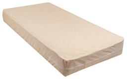 Excellent 100% Cotton Fleetwood Mattress Cover, Cot Size 30 x 75, Zips around the mattress