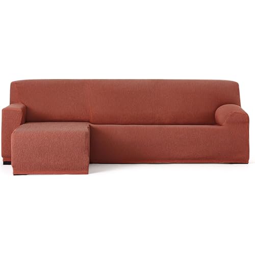 ECOMMERC3 Chaiselong - Universal and Versatile Short Left Arm Sofa Cover - Orange Chaise Lounge Protector Easy to Install for Back, Seat and Arms