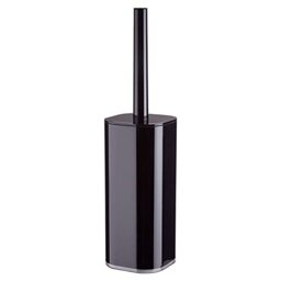 Premier Housewares Black Toilet Roll Holders Free Standing Acrylic Brush Holder Slender Toilet Brushes And Holders Sets Diamante Detailed Freestanding Toilet Roll Holder 9 x 39 x 9