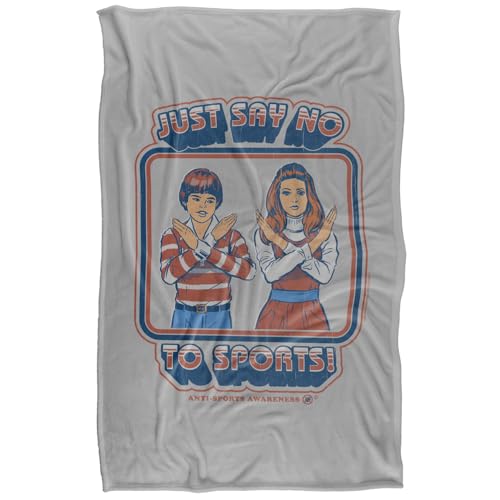 Steven Rhodes Say No To Sports Silky Touch Super Soft Throw Blanket 91 X 147 Cm