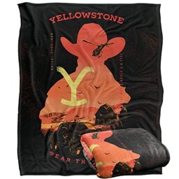 Yellowstone Yellowstone Wear The Brand Silky Touch Super Soft Throw Blanket 152 X 127 Cm