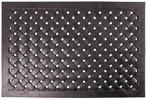 Esschert Design Esschert Design, Rubber doormat rect. Braided L, RB38, Rubber, 76x46x1 - Black