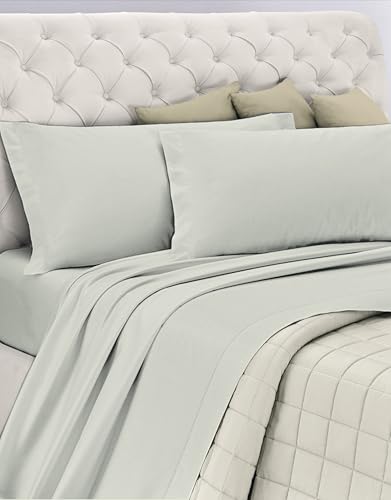 Cotton Bed Set, 100% Breathable Cotton Free of Harmful Substances, Certified Quality Standard 100 by OEKO-TEX Confidence in Textile, Double Bed, Made in Beige, Designed in Italy