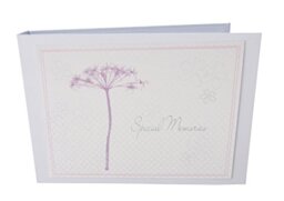 "WHITE COTTON CARDS ""Special Memories Tiny Value Photo Album, Pink Dandelion, White, TVSMD"