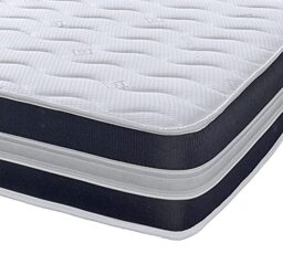 eXtreme comfort ltd B3D AirFlow Hybrid Small Double Mattress 120x190cm, 20cm Deep Memory Foam and Open Coil Spring Mattress, Medium Soft Comfort, Breathable AirFlow Border, UK Made Mattress in a Box