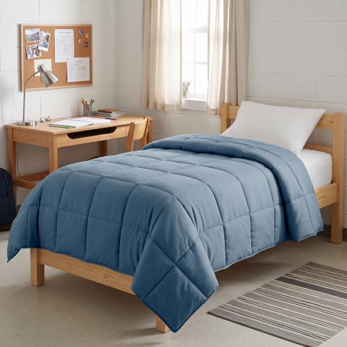 Southshore Fine Living, Inc. Vilano Springs Premium Quality Over-Sized All-Season Down-Alternative Comforter Bedding, Coronet Blue, Twin/Twin XL