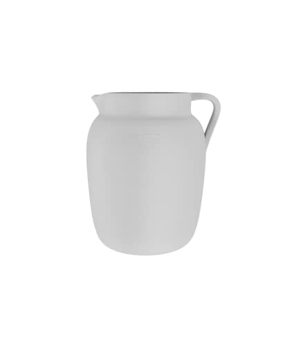 Artevasi Gaia Pitcher, Traditional Home Decor, Handmade home decor, Decorative Flower vase, Ceramic, White, 20cm high