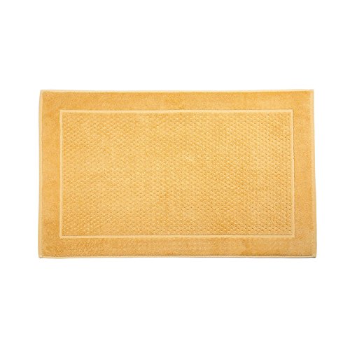 Caleffi Sirena Bathroom Rug 100% Cotton Non-Slip Washable Durable Easy to Wash and Dry Model Sirena 45 x 60 Yellow