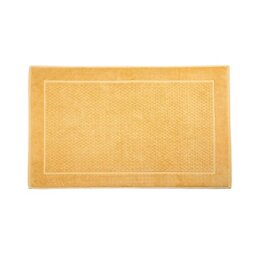 Caleffi Sirena Bathroom Rug 100% Cotton Non-Slip Washable Durable Easy to Wash and Dry Model Sirena 45 x 60 Yellow