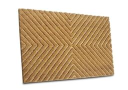 Hanse Home Coconut Doormat for Indoor Use - Dirt Trapper Mat Natural Coconut Mat Geometric Pattern Non-Slip Doormat for Hallway, Patio, Entrance Area - 45 x 75 cm