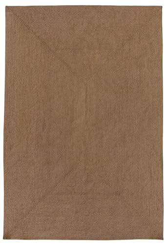 HAMID Nansa Indoor/Outdoor Recycled Pet Rug - Washable and Waterproof - Ecological and Sustainable - Ideal for Terrace, Garden or Living Room (230 x 160 cm, Brown)