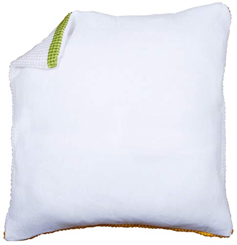 Vervaco Cushion Back Without Zip – White, 45 x 45, Cotton, Multicoloured, 45 x 45 x 0.3 cm