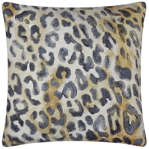 Paoletti Leopardis Leopard Woven Outdoor Cushion Cover - Multicolour - 59x59cm